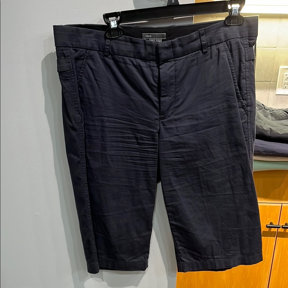 Vince Black Flat Front Shorts
